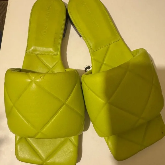Bottega Veneta Lime lido flat Sandals - Picture 2 of 3